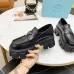 Prada Unisex Shoes Casual height increasing leather shoes #A39524