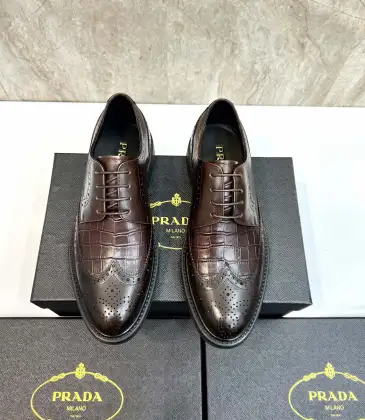 Replica Prada Shoes for Men's Fashionable Formal Leather Shoes #A23699