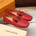 LV leather Shoes for MEN red #999850