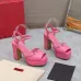 2023SS Valentino Shoes The latest metal rivets wedge high platform sandals #A23191