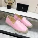 YSL women's espadrilles Flats Black/Gold/White/Pink #A44172