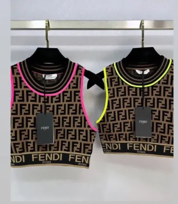 Fendi Printed Scoop Neck Crop Top #A22161