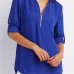 Solid color zipper half-open collar 2021 hot sale women's T-shirt (17 colors) S-5XL-$9.9 #99904348