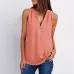 Solid color zipper half-open collar 2021 hot sale women's T-shirt Sleeveless (17 colors) S-5XL-$9.9 #99904357