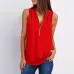 Solid color zipper half-open collar 2021 hot sale women's T-shirt Sleeveless (17 colors) S-5XL-$9.9 #99904357