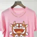 Women doraemon T-shirt Ice silk cotton Length 58cm Bust 88cm Shoulder 36cm Sleeve 21cm White/black/Pink #99902564