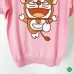 Women doraemon T-shirt Ice silk cotton Length 58cm Bust 88cm Shoulder 36cm Sleeve 21cm White/black/Pink #99902564