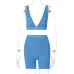 Hot goods 2021 summer hot selling women's wear new V-neck sports Yoga suit women's wholesale #999902416