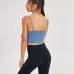 merillat halter sexy sports bra with chest pads gather and stereotype fitness camisole #999901195